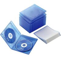 ELECOM Blu-rayディスクケース(2枚収納タイプ 10枚セット) クリアブルー (CCD-BLU210CBU)画像
