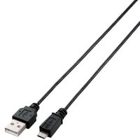 極細Micro-USB(A-MicroB)ケーブル/ブラック/0.15m U2C-AMBX05BK画像