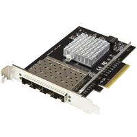 StarTech 10ギガビットイーサネット対応4ポートSFP+搭載光ファイバーネットワークカード PCI Express接続 Intel XL710チップ搭載 10GbE対応4x SFP+搭載LANカード (PEX10GSFP4I)画像