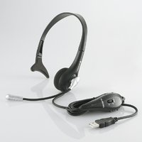 ELECOM USBヘッドセット/片耳オーバーヘッド(ブラック) (HS-HP05UBK)画像