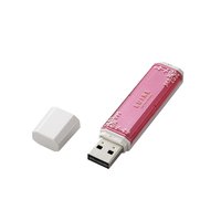 ELECOM USBメモリ LUIRE(ルイーレ)/キャンディピンク MF-NWU204GPN3 (MF-NWU204GPN3)画像