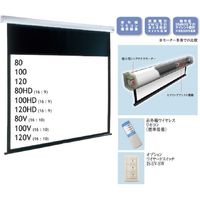 IZUMI サイレントモータードライブ式天吊りスクリーン IS-EV100 (IS-EV100)画像
