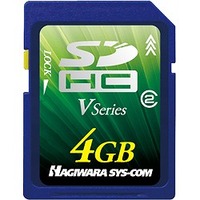 ハギワラシスコム SDスピードクラス CLASS2 対応 SDHCメモリーカード Vシリーズ 4GB (HPC-SDH4G2C)画像