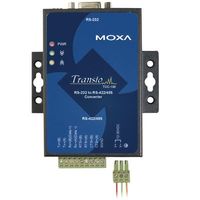 MOXA DINレールマウント可能 RS-232RS-422/485コンバータサージ保護(16KVESD) (TCC-100)画像