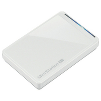 プレミアムボディーUSB3.0ポータブルHDD ホワイト 1TB HD-PCT1TU3-BW
