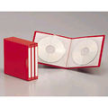 ARVEL CDF2402RD CD&DVDケース 8枚収納×3冊セットレッド (CDF2402RD)画像