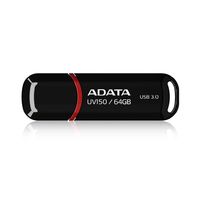 A-DATA Technology USB3.0フラッシュ 64GB UV150シリーズ キャップタイプ （ブラック） (AUV150-64G-RBK)画像