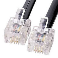 サンワサプライ TEL-N1-15BK モジュラーケーブル(黒) (TEL-N1-15BK)画像