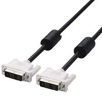 ELECOM DVIシングルリンクケーブル 3.0m/DVI-D24pinオス-DVI-D24pinオス(ブラック) (CAC-DVSL30BK)画像