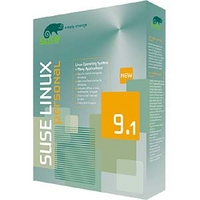 Novell SUSE LINUX Personal 9.1 Strong Encryption (128+ bit) English (00662644454276)画像