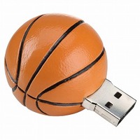 GREENHOUSE スポーツUSBフラッシュメモリ バスケット GH-UFD1GP-BK (GH-UFD1GP-BK)画像