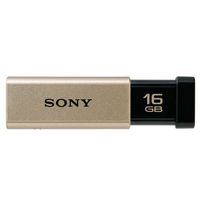 SONY USB3.0対応 ノックスライド式高速USBメモリー 16GB キャップレス ゴールド (USM16GT N)画像