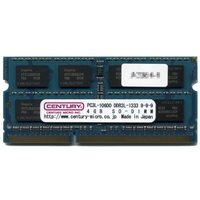 センチュリーマイクロ 低電圧ノートPC用 PC3-10600/DDR3-1333 4GB 204pin SODIMM 日本製 1.35v (CD4G-SOD3LU1333)画像