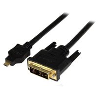 StarTech Micro HDMI – DVI-D変換ケーブル 2m マイクロHDMI(19ピン) オス- DVI-D(19ピン) オス 1920×1200 (HDDDVIMM2M)画像