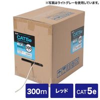 サンワサプライ カテゴリ5eUTP単線ケーブルのみ 300m レッド KB-T5-CB300RN (KB-T5-CB300RN)画像