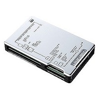 サンワサプライ USB2.0 マルチカードリーダライタ シルバー ADR-MLT111SV (ADR-MLT111SV)画像