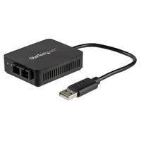 StarTech USB 2.0 – 光ファイバー変換アダプタ 100Base-FX 2芯SCコネクタ マルチモード Windows/ Mac/ Linux対応 USBネットワークアダプタ (US100A20FXSC)画像