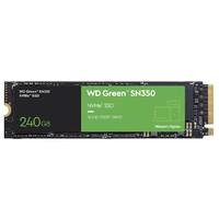 Western Digital WD Green SN350 SSD M.2 PCIe Gen 3 x4 with NVM Express 240GB M.2 2280 (WDS240G2G0C)画像