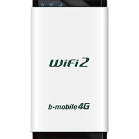 日本通信 bモバイル4G WiFi2 100日パッケージ パールホワイト (BM-FLW2WH-100D)画像