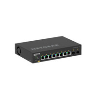 NETGEAR ProAV向けPoE+対応(220W) 1Gポート×8 SFP+スロット×2 フルマネージスイッチ (GSM4210PX-100JPS)画像