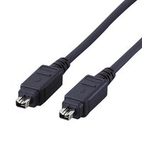 ELECOM IE-443BK IEEE1394ケーブル(3m・黒・4-4pin) (IE-443BK)画像