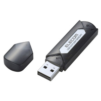ELECOM USB3.0/2.0 セキュリティ機能付USBメモリ/スタンダードモデル/16GB/グラファイト (MF-AU316GGT)画像