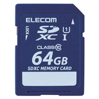ELECOM データ復旧サービス付き SDXCメモリカード/Class10/64GB (MF-FSDX64GC10R)画像
