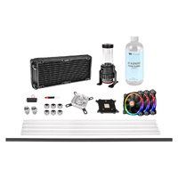 THERMALTAKE Pacific M240 D5 Hard Tube RGB Water Cooling Kit (CL-W216-CU00SW-A)画像
