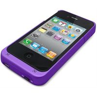 マグレックス +M Battery iPhone4/4S バッテリー内蔵ケース パープル (MB01-PU)画像