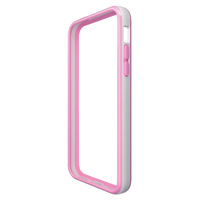 ELECOM iPhone5c/ハイブリッドバンパーケース/ホワイト×ライトピンク (PS-A13HVB07)画像