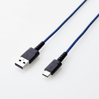 ELECOM スマートフォン用USBケーブル/USB(A-C)/認証品/高耐久/1.2m/ブルー (MPA-ACS12NBU)画像