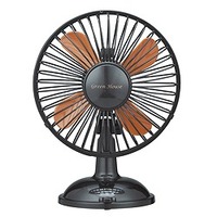 GREENHOUSE レトロ調USB首振り扇風機 クラシックショコラ GH-USB-FANCC (GH-USB-FANCC)画像