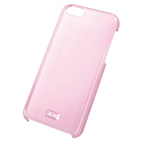 ELECOM iPhone5c/シェルカバー/ラメ/ストラップホール付/クリアライトピンク (PS-A13PVSTBPNLC)画像