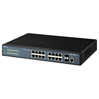 BUFFALO BS-POE-G2116M レイヤー2 802.3at インテリジェントGigaスイッチ 16P (BS-POE-G2116M)画像
