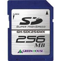 GREENHOUSE GH-SDC256MX 150倍速ハイスピードSDカード 256MB (GH-SDC256MX)画像