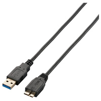 極細USB3.0ケーブル(A-microB)/2.0m/ブラック画像