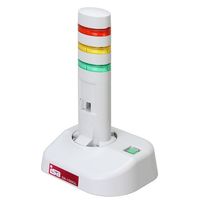 アイエスエイ 警子ちゃん4G (3層LED灯・色付レンズ・ライトグレー・有線LAN対応型) (DN-1500GL-N3LCW)画像