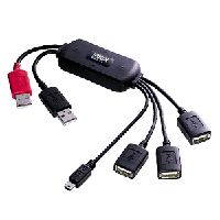 サンワサプライ USB2.0ハブ ブラック USB-HUB227BK3 (USB-HUB227BK3)画像