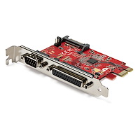 StarTech シリアル&パラレル増設PCI Expressインターフェースカード/1x DB25(IEEE 1284 パラレルポート)+ 1x DB9(RS232C シリアルポート)/PCIe拡張ボード (PEX1S1P950)画像