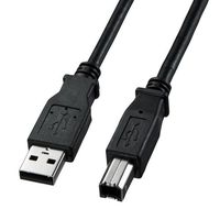 サンワサプライ USB2.0ケーブル 2m ブラック (KU20-2BKK)画像