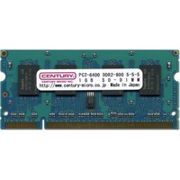 センチュリーマイクロ ノート用 PC6400/DDR2-800 1GB SODIMM RoHS指令準拠 (CD1G-SOD2U800)画像