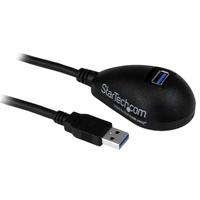 StarTech 1.5m USB3.0延長ケーブル ブラック オス/メス USB3SEXT5DKB (USB3SEXT5DKB)画像