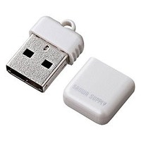 サンワサプライ USBメモリ ホワイト 2GB UFD-RCM2GW (UFD-RCM2GW)画像