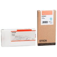 EPSON ICOR63 PX-H6000用 インクカートリッジ 200ml (オレンジ) (ICOR63)画像