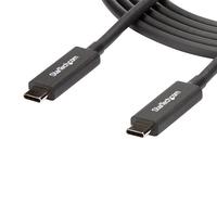 StarTech 2m Thunderbolt 3 USB-C ケーブル 40Gbps サンダーボルト/USB互換 (TBLT3MM2MA)画像