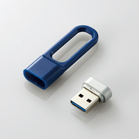 ELECOM USBメモリー/USB3.2(Gen1)対応/キャップ式/LPU/16GB/ブルー (MF-LPU3016GBU)画像