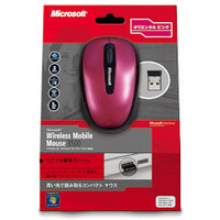Microsoft Wireless Mobile Mouse3500 USB Port (J) DRAGON FRUIT PINK (GMF-00012)画像