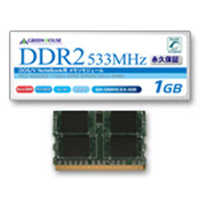 GREENHOUSE GH-DMH533-1GB 1GB 172pin DDR2 SDRAM MicroDIMM 533MHz (GH-DMH533-1GB)画像
