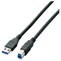 ELECOM USB3.0ケーブル/USB3.0(Standard-A)オス-USB3.0(Standard-B)オス/1.5m (U3C-AB15BK)画像