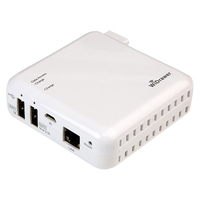 RATOC Systems Wi-Fi USBリーダー(スマホ・タブレット充電機能付) ホワイト (REX-WIFIUSB2)画像